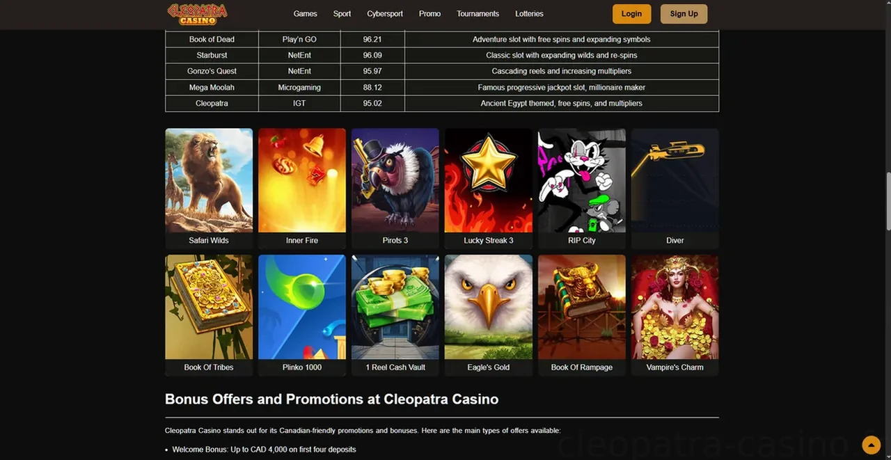 Cleopatra Casino Casino